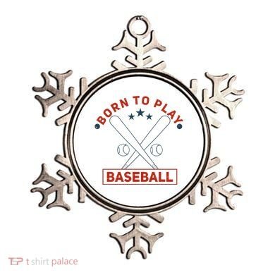 Born To Play Baseball Ornament