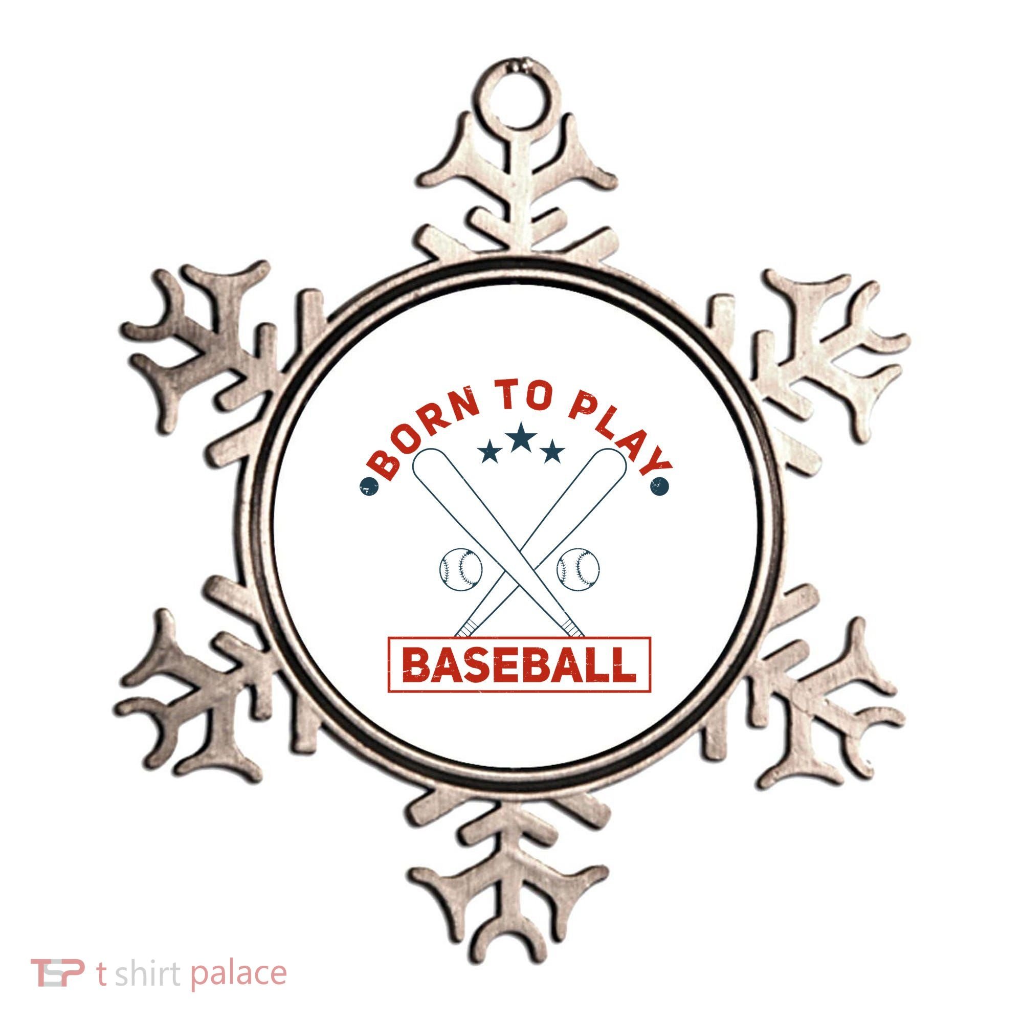 Born To Play Baseball Ornament