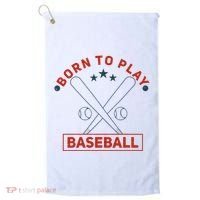 Born To Play Baseball Golf Towel thumb 0