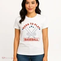 Born To Play Baseball Women's T-Shirt thumb 4