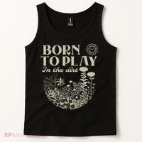 born to play in the dirt  Tank Top thumb 2