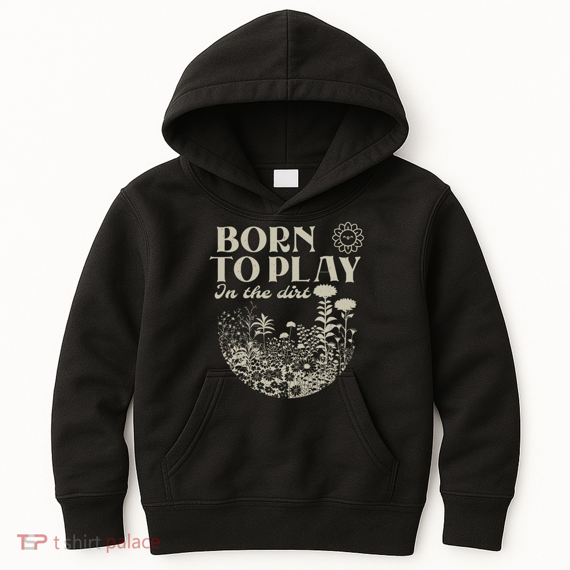 born to play in the dirt  Kids Hoodie