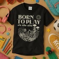 born to play in the dirt  Kids T-Shirt thumb 3