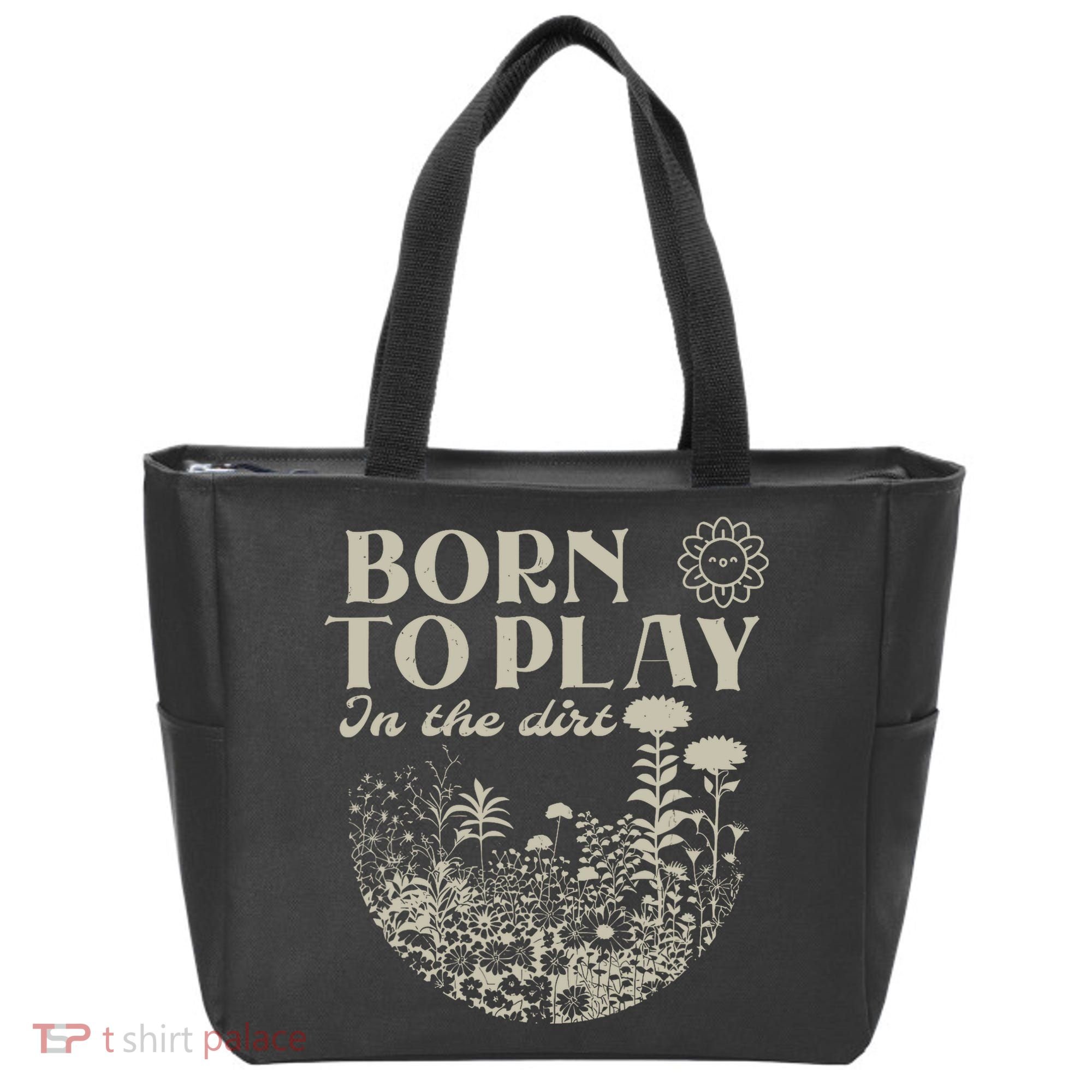 born to play in the dirt  Tote Bag
