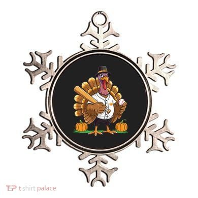 Baseball Turkey Pilgrim Thanksgiving Pumpkin Meaningful Gift Ornament