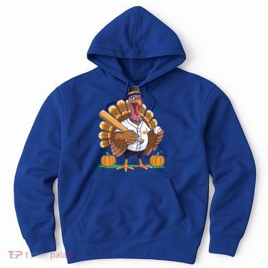 Baseball Turkey Pilgrim Thanksgiving Pumpkin Meaningful Gift Hoodie