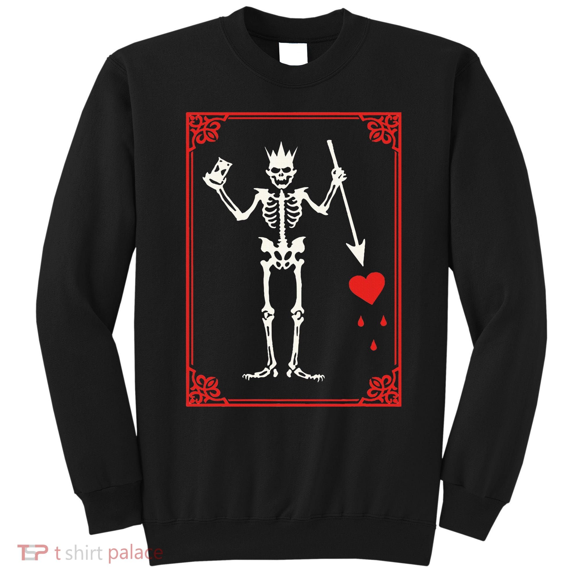 Blackbeard The Pirate Battle Flag Jolly Roger Military Army Sweatshirt