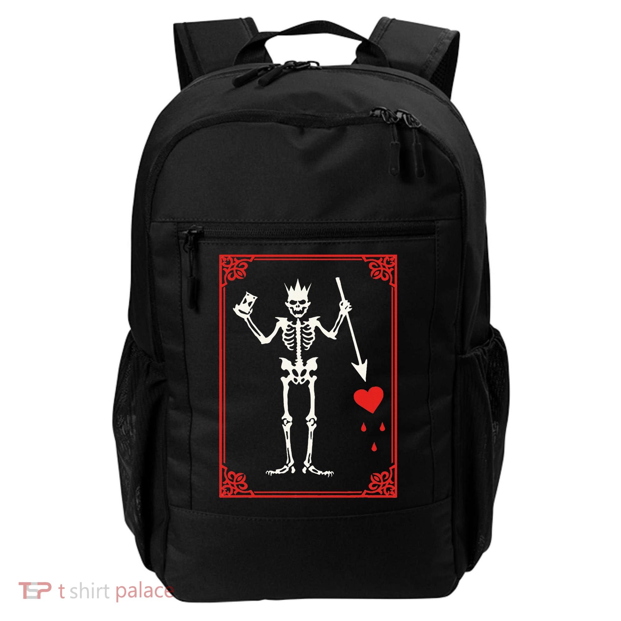 Blackbeard The Pirate Battle Flag Jolly Roger Military Army Backpack