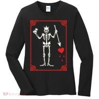 Blackbeard The Pirate Battle Flag Jolly Roger Military Army Women's Long Sleeve Shirt thumb 0