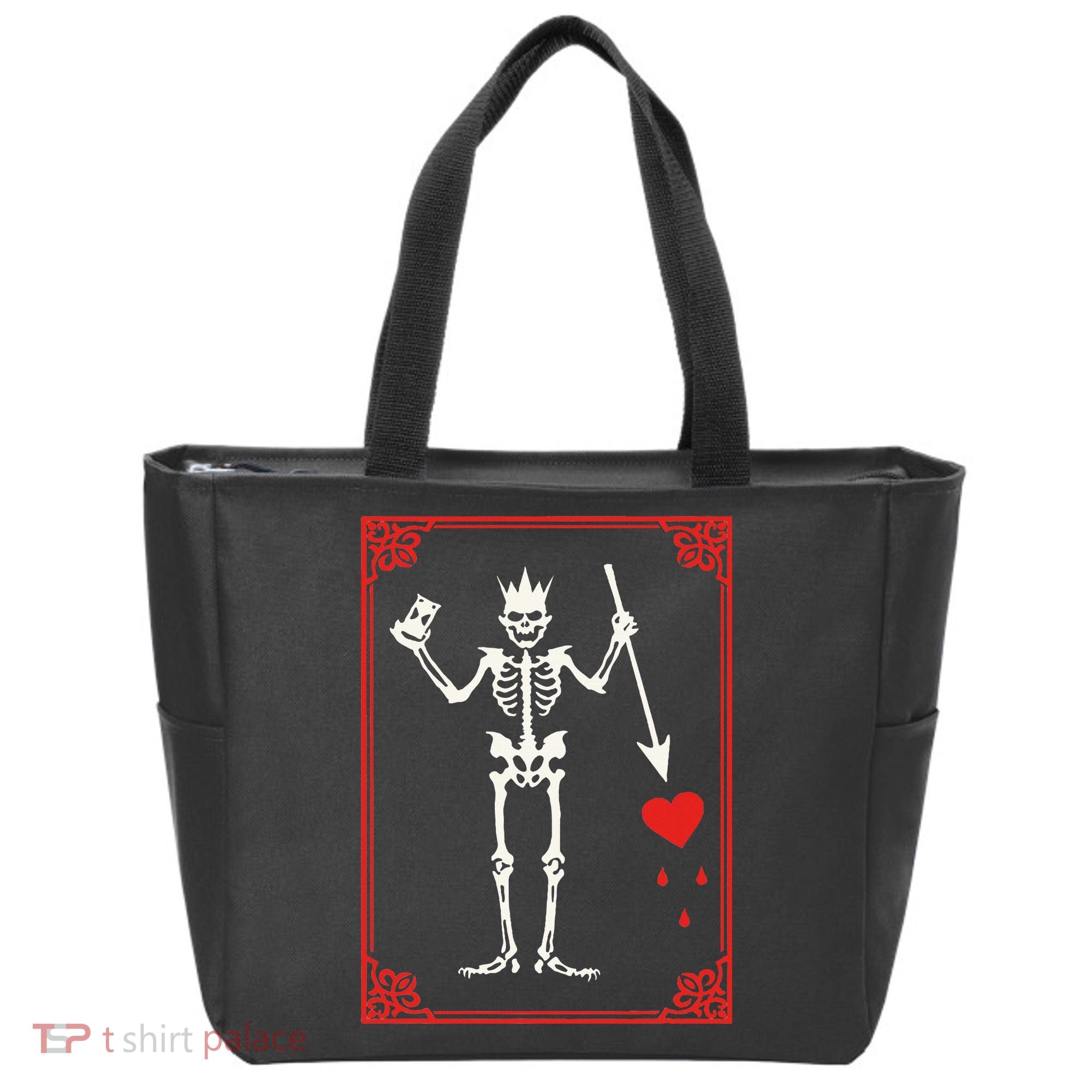 Blackbeard The Pirate Battle Flag Jolly Roger Military Army Tote Bag