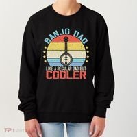 Banjo Teacher Player Dad For Bluegrass Guitarist Musician Women's Sweatshirt thumb 0