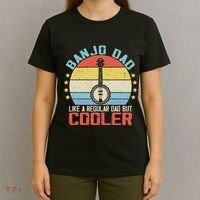 Banjo Teacher Player Dad For Bluegrass Guitarist Musician T-Shirt thumb 4