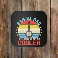Banjo Teacher Player Dad For Bluegrass Guitarist Musician Coaster thumb 0