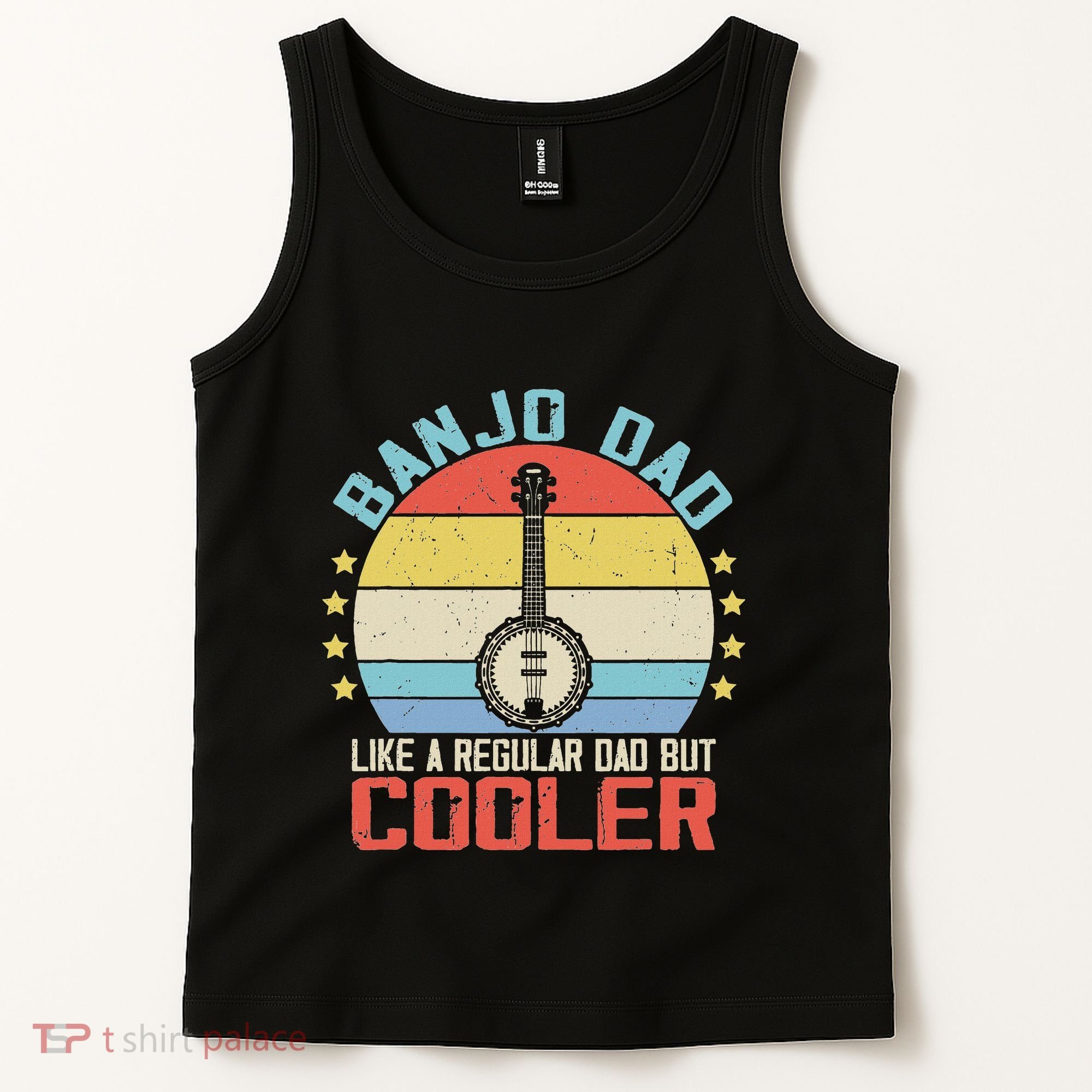 Banjo Teacher Player Dad For Bluegrass Guitarist Musician Tank Top