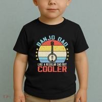 Banjo Teacher Player Dad For Bluegrass Guitarist Musician Toddler T-Shirt thumb 2