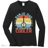Banjo Teacher Player Dad For Bluegrass Guitarist Musician Women's Long Sleeve Shirt thumb 0