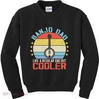 Banjo Teacher Player Dad For Bluegrass Guitarist Musician Kids Sweatshirt thumb 0