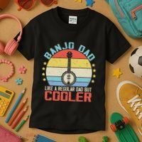 Banjo Teacher Player Dad For Bluegrass Guitarist Musician Kids T-Shirt thumb 3
