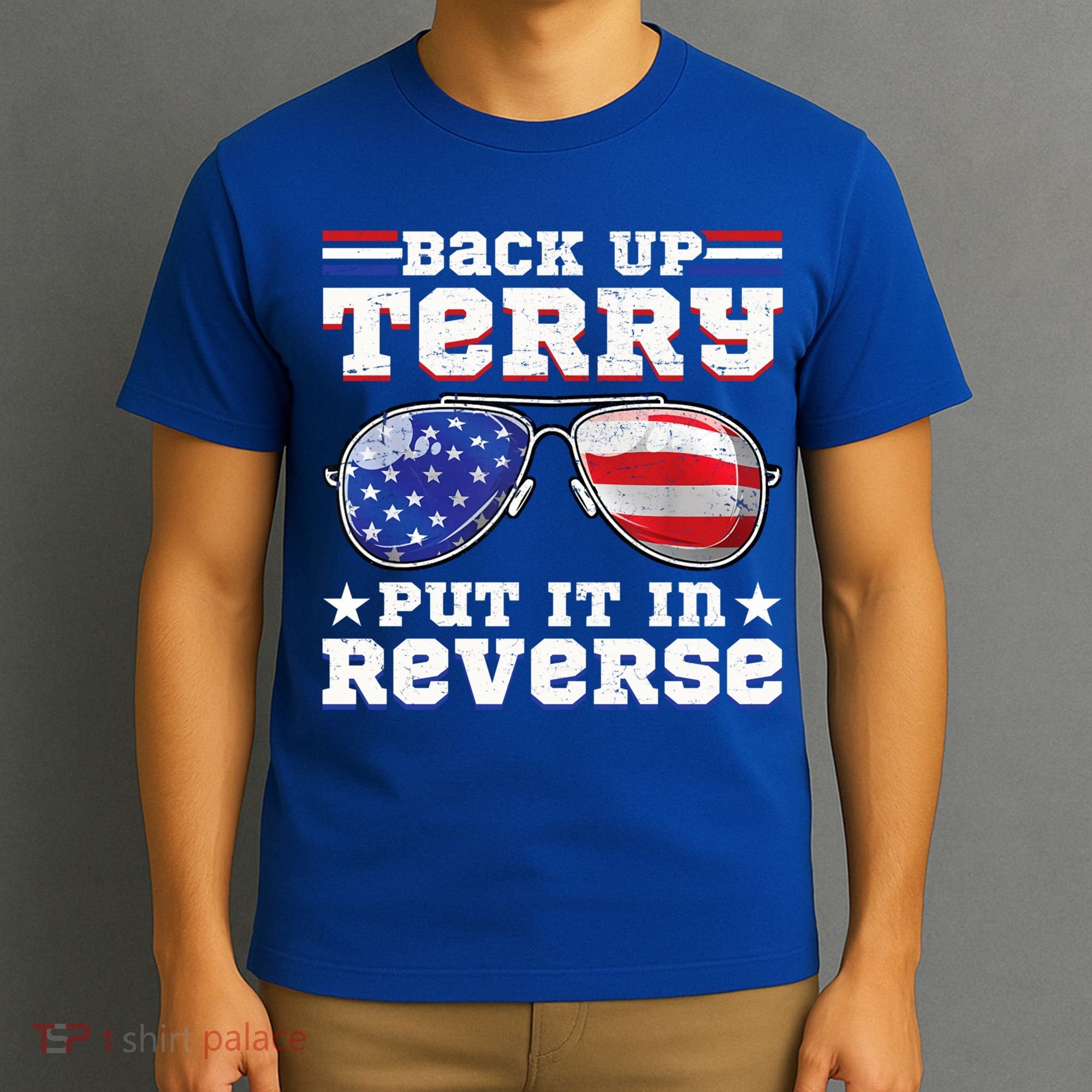 Backup Terry Put It In Reverse Funny 4th Of July Patriotic Meaningful Gift T-Shirt