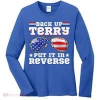 Backup Terry Put It In Reverse Funny 4th Of July Patriotic Meaningful Gift Women's Long Sleeve Shirt thumb 0