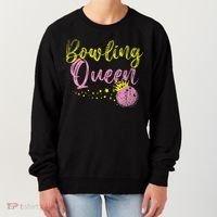 Bowling Team Queen Gift Bowling Women's Sweatshirt thumb 0