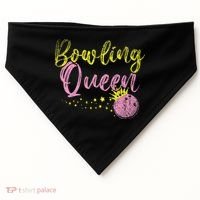 Bowling Team Queen Gift Bowling USA-Made Doggie Bandana thumb 0