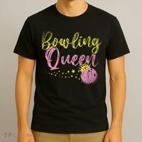 Bowling Team Queen Gift Bowling T-Shirt thumb 3