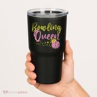 Bowling Team Queen Gift Bowling Tumbler thumb 2
