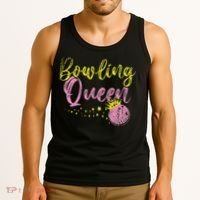 Bowling Team Queen Gift Bowling Tank Top thumb 3