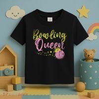 Bowling Team Queen Gift Bowling Toddler T-Shirt thumb 3