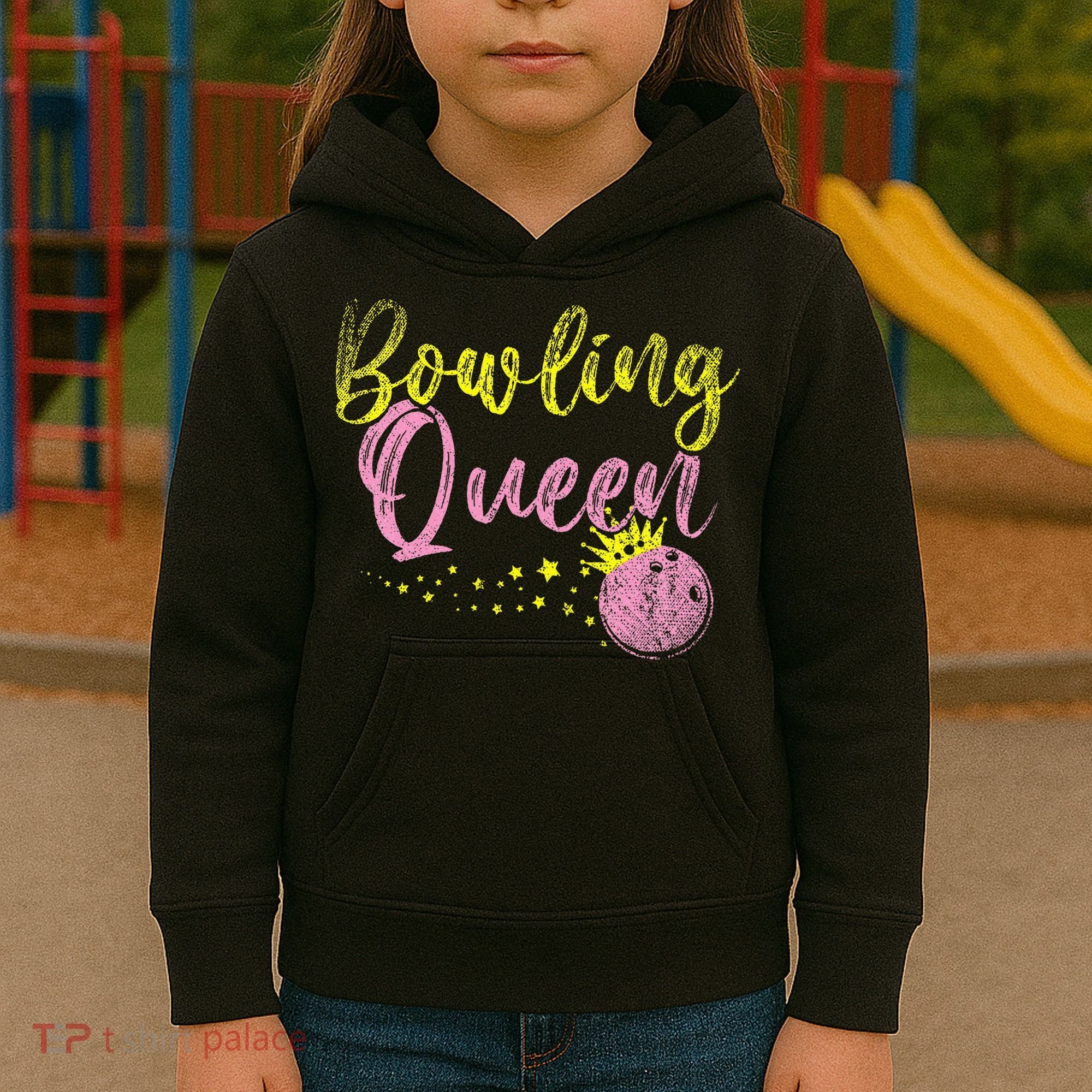 Bowling Team Queen Gift Bowling Kids Hoodie