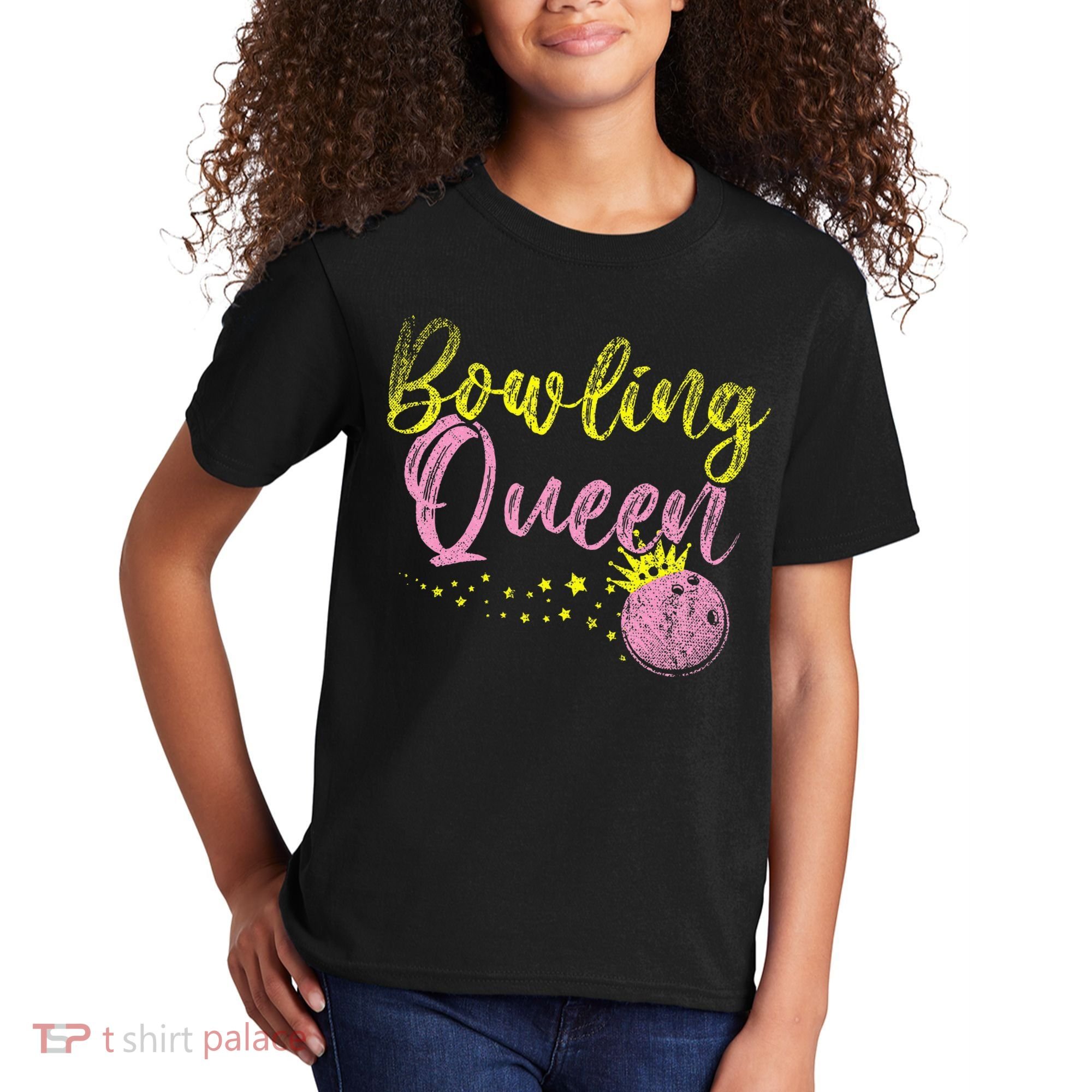 Bowling Team Queen Gift Bowling Kids T-Shirt