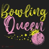 Bowling Team Queen Women Gift Bowling Crop Fleece Hoodie thumb 2