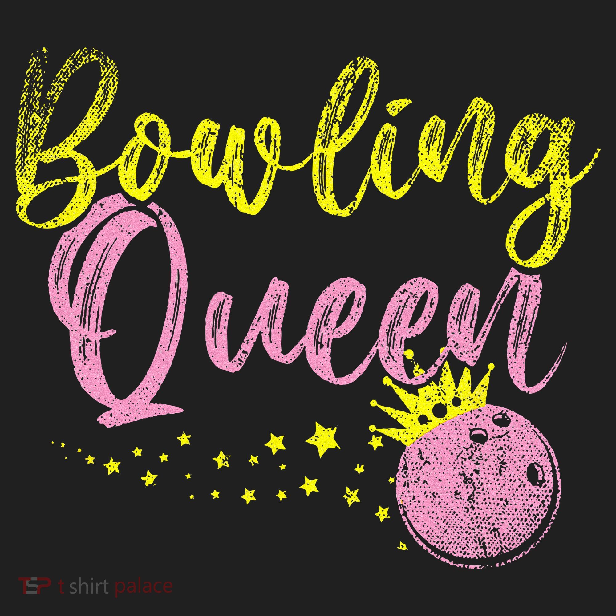 Bowling Team Queen Women Gift Bowling Crop Fleece Hoodie