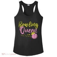 Bowling Team Queen Women Gift Bowling Ladies PosiCharge Competitor Racerback Tank thumb 0