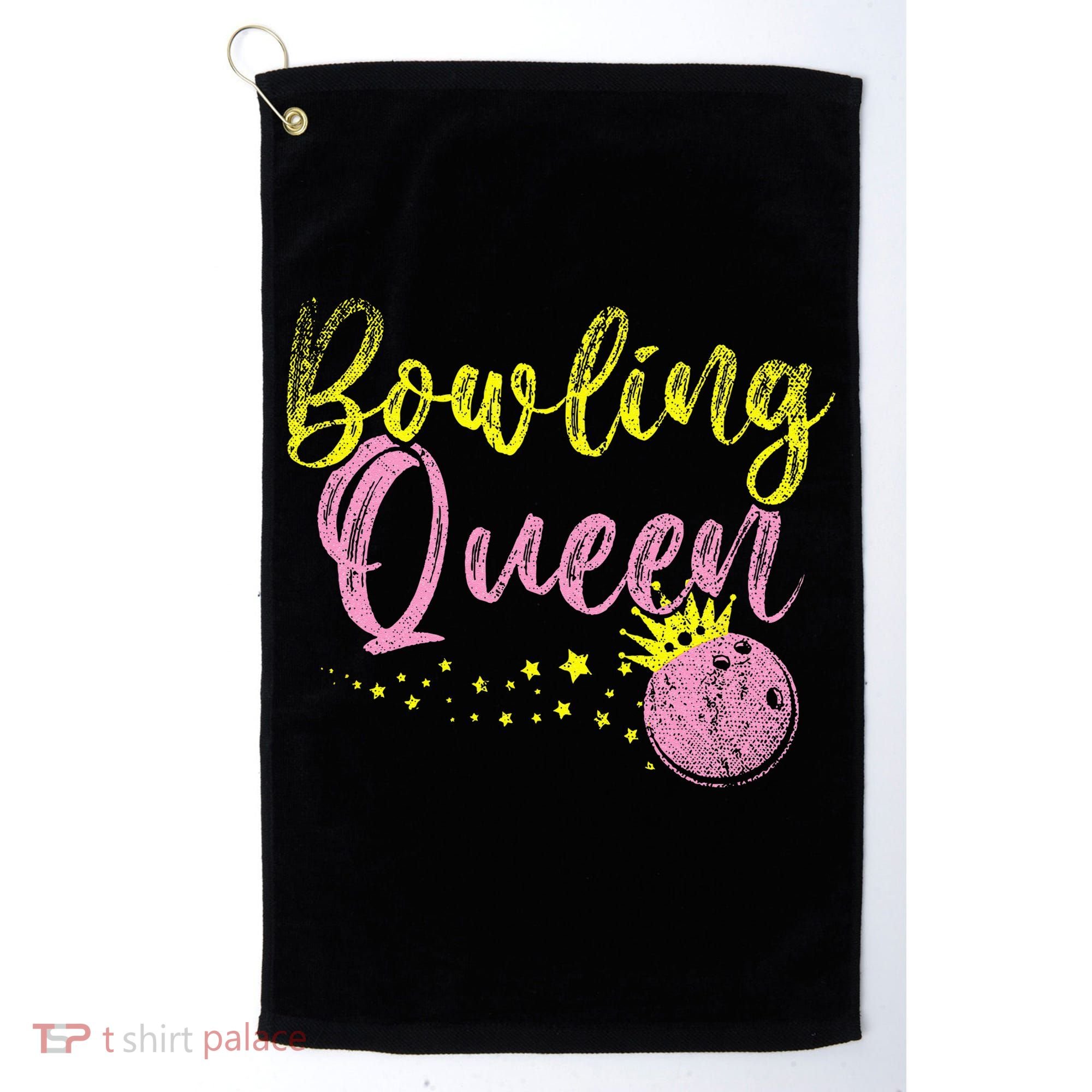 Bowling Team Queen Women Gift Bowling Golf Towel