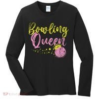 Bowling Team Queen Women Gift Bowling Women's Long Sleeve Shirt thumb 0