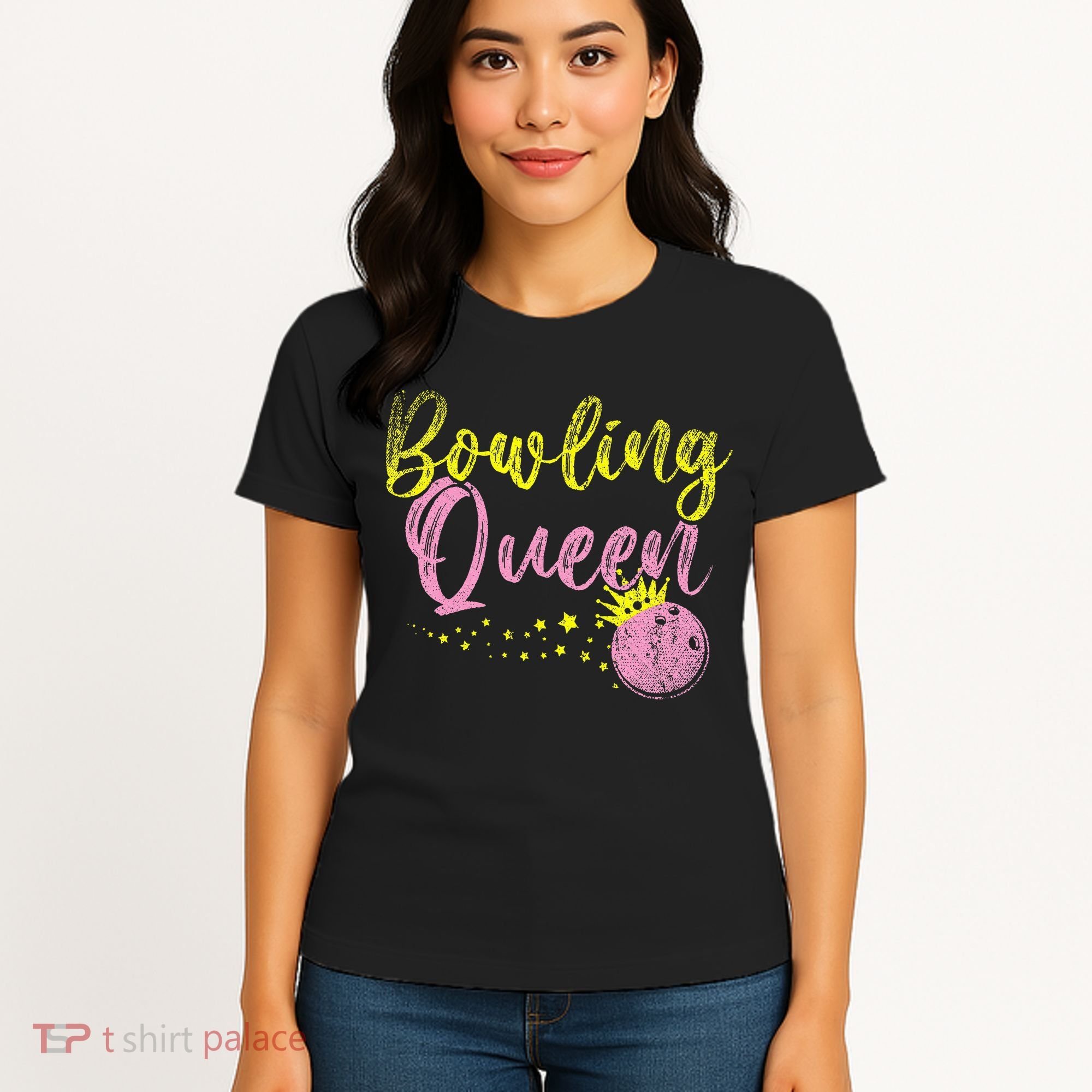 Bowling Team Queen Women Gift Bowling Women's T-Shirt
