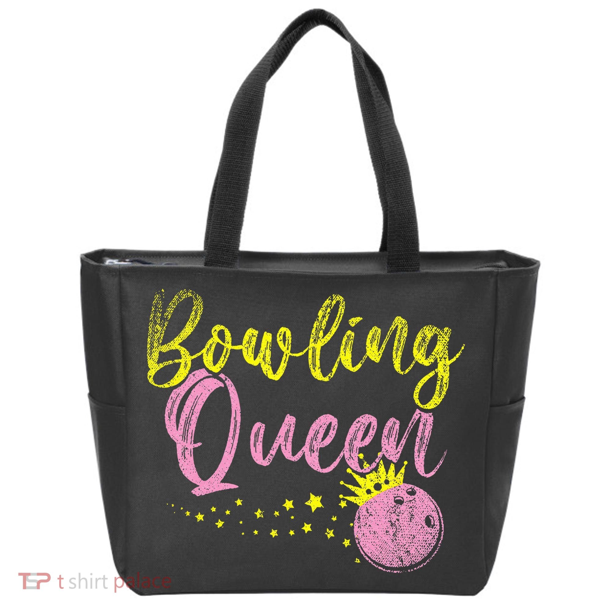 Bowling Team Queen Women Gift Bowling Tote Bag