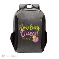Bowling Team Queen Women Gift Bowling Vector Backpack thumb 0