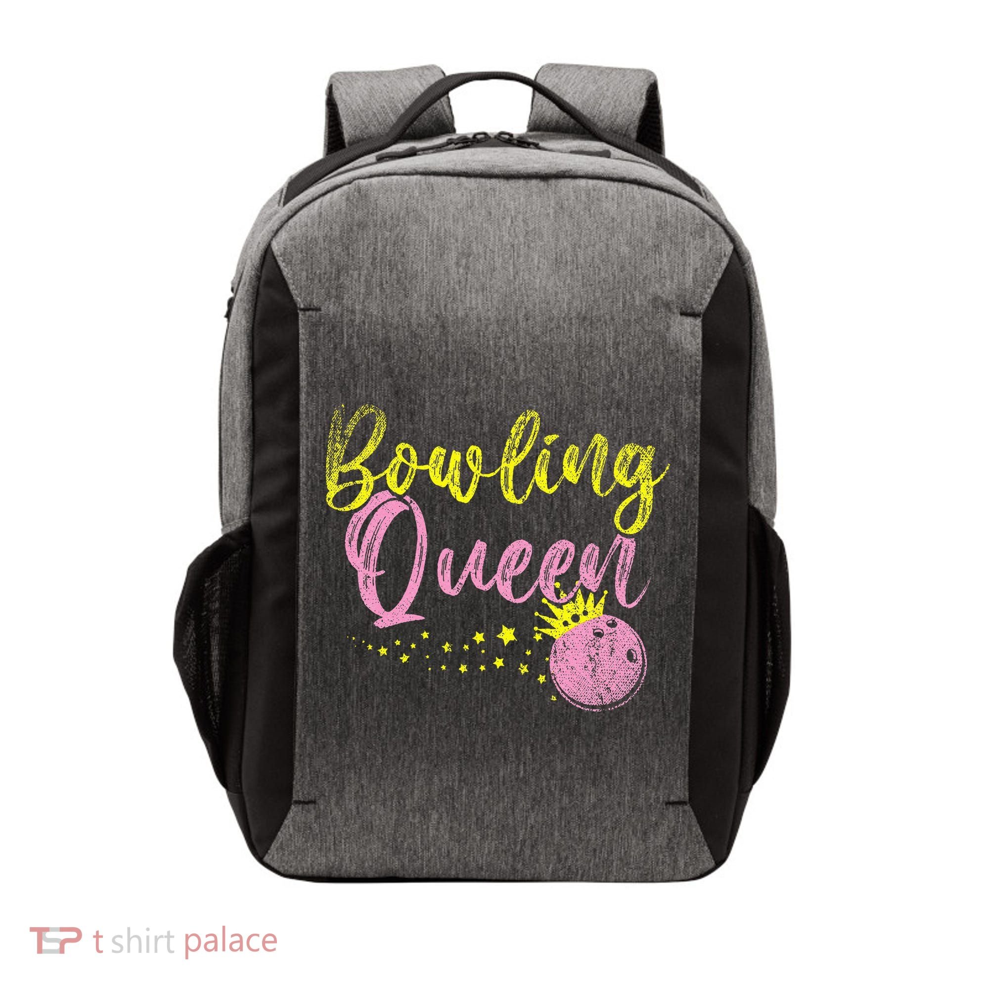 Bowling Team Queen Women Gift Bowling Vector Backpack
