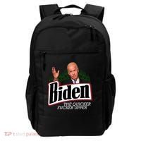 Biden The Quicker Fucker Upper Backpack thumb 0