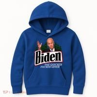 Biden The Quicker Fucker Upper Kids Hoodie thumb 0