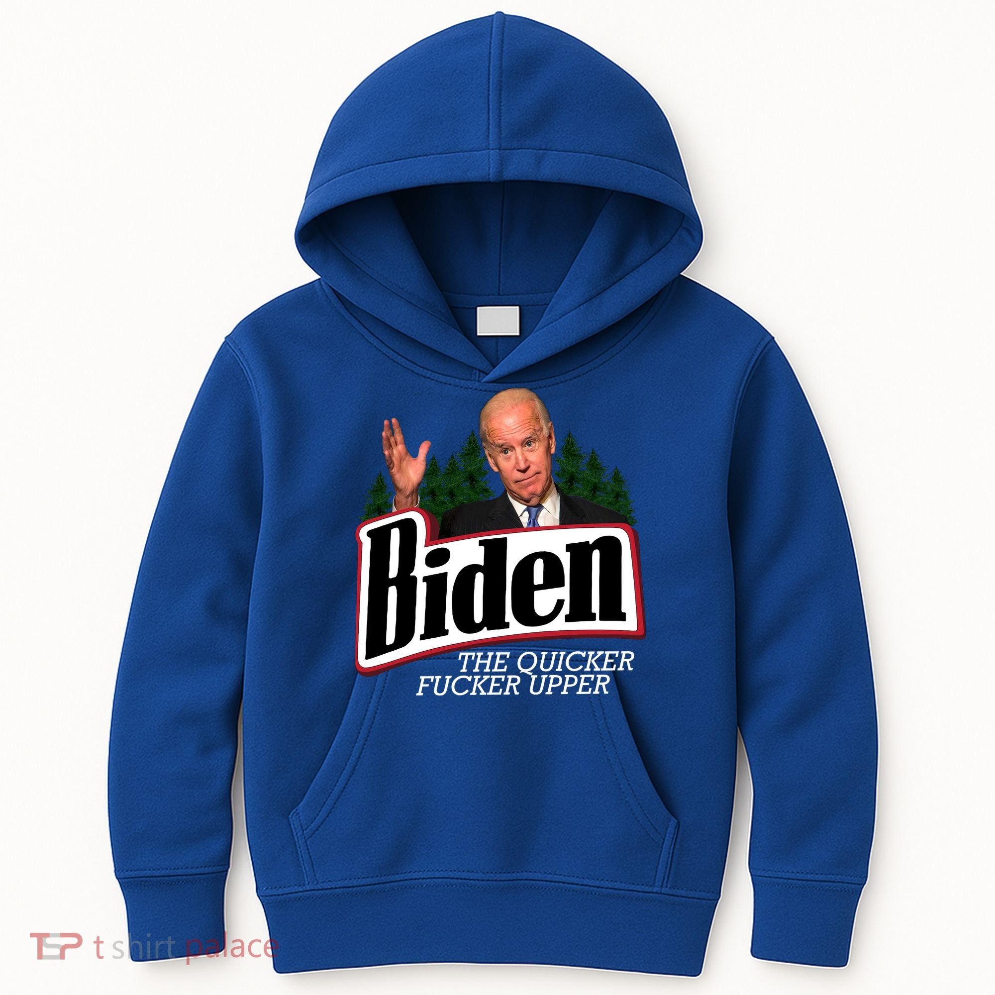 Biden The Quicker Fucker Upper Kids Hoodie