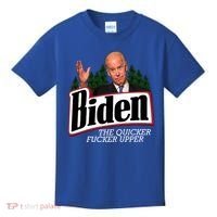 Biden The Quicker Fucker Upper Kids T-Shirt thumb 0