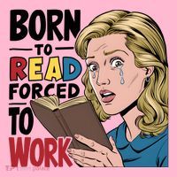 Born To Read Funny Booktok Favorite Reader Book Lover Gift | Spicy Books Coaster thumb 2