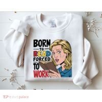 Born To Read Funny Booktok Favorite Reader Book Lover Gift | Spicy Books Sweatshirt thumb 2