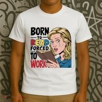 Born To Read Funny Booktok Favorite Reader Book Lover Gift | Spicy Books T-Shirt thumb 3