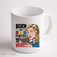 Born To Read Funny Booktok Favorite Reader Book Lover Gift | Spicy Books Coffee Mug thumb 1