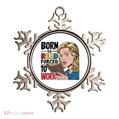 Born To Read Funny Booktok Favorite Reader Book Lover Gift | Spicy Books Ornament